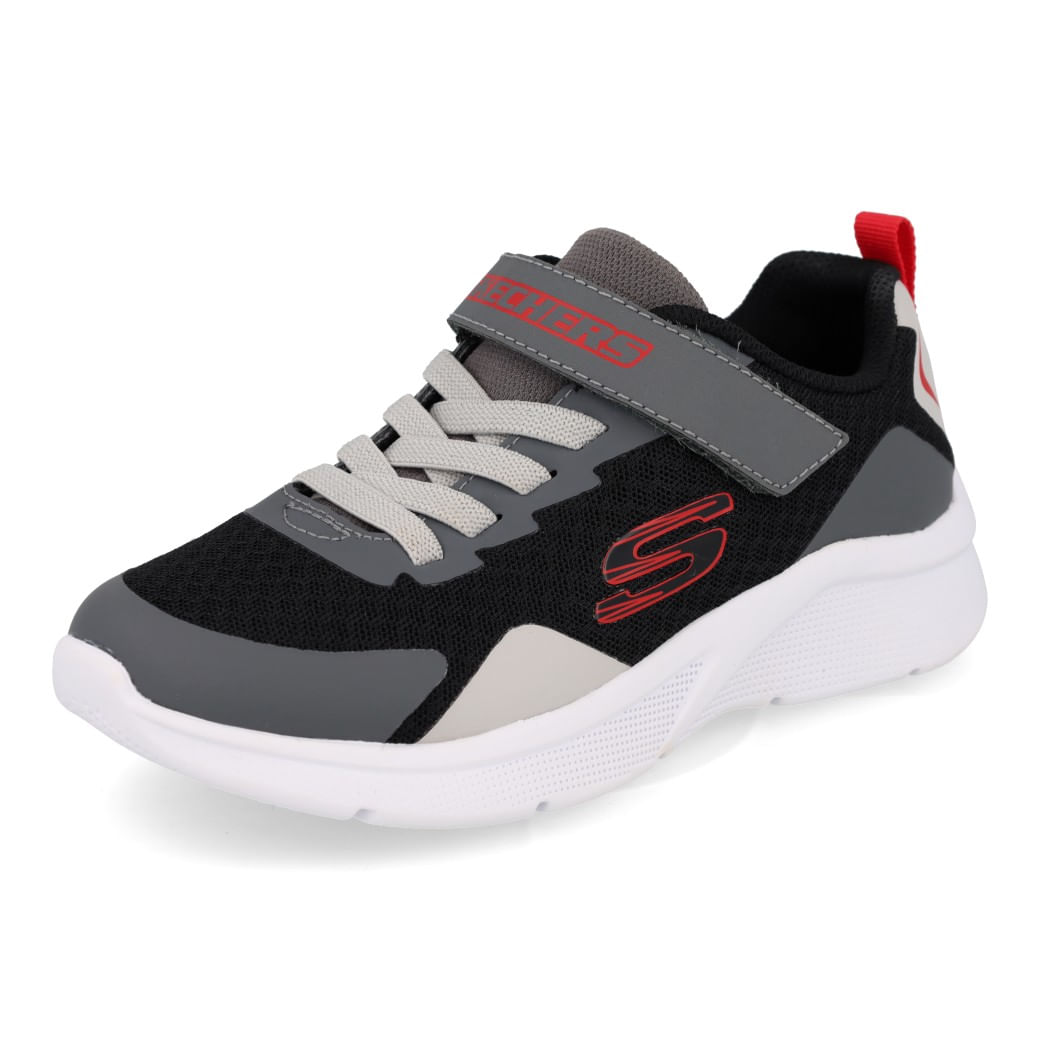 Skechers Tenis MICROSPEC 405285LB-GYRD Cinza-Vermelho Sint_10__